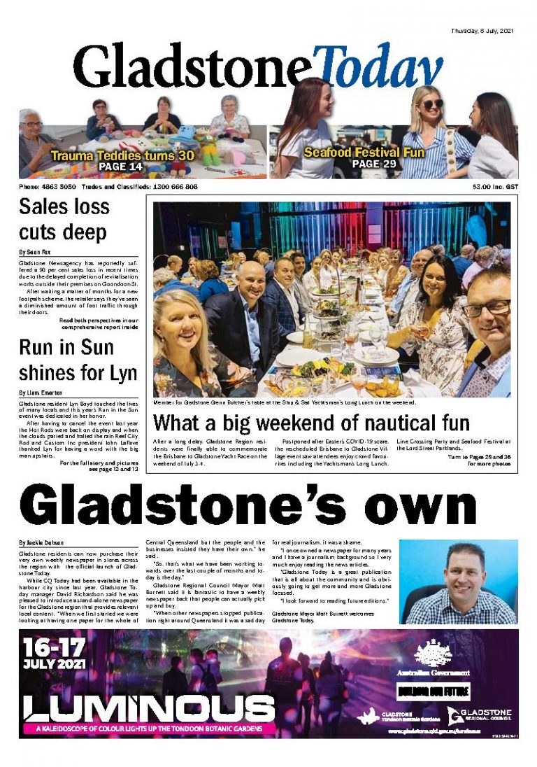 Gladstone Today – 8th July 2021
